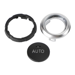 Couvre-bouton de commande de climatisation avant et arrière pour BMW X5 X6 61319393931, ensemble de trois pièces en métal - Product Image 2