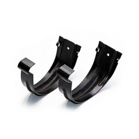 Support de fixation en aluminium premium pour gouttières demi-rondes, thermolaqué, durable, fixation sur fascia, support de gouttière