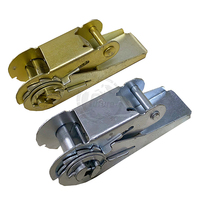Tugas Berat 1inch/25mm baja paduan Tie down Ratchet untuk gesper 700kg/800kg/1000kg kargo memukul sabuk Ratchet untuk gesper