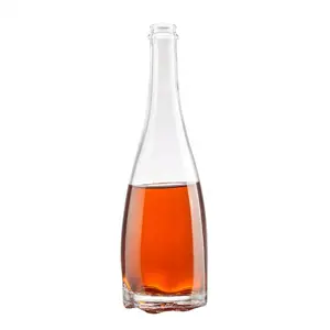 免费样品批发中国进口定制标志空葡萄酒玻璃瓶