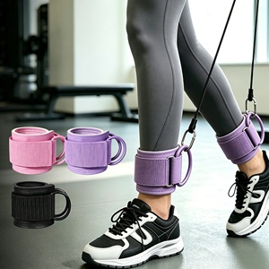Adjustable Ankle Straps Cable Leg Cuffs Fitness Resistance Training <b>Bands</b> for Gym <b>Workout</b> - Product Image 1