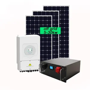 10000w مجموعة اللوحة الشمسية الطاقة مولد 5KW خارج الشبكة 10kw أنظمة الطاقة الشمسية المنزلية