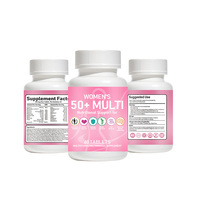 Complément multi-vitamines A, B, C, D, E pour femmes 50 ans et plus : Énergie physique, cardiovasculaire, immunité, os, vue, cerveau, cognition, concentration, nerfs