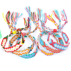 FL0819 Moda di <span class=keywords><strong>cotone</strong></span> fatta a mano di amicizia braccialetto brasiliano, tessuto di <span class=keywords><strong>cotone</strong></span> braccialetto di amicizia - Product Image 3