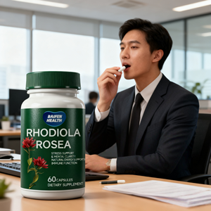 OEM Натуральный растительный экстракт корня родиолы розовой для поддержки энергии и иммунитета, вегетарианские капсулы для взрослых, 60 капсул/флакон, БАД - Product Image 6