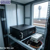 Plateforme informatique robuste en rack, avec large plage de températures, anti-vibrations et anti-chocs, pour déploiement industriel embarqué en environnements difficiles