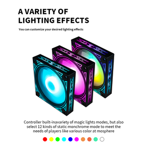 Lovingcool Factory New Style Gaming PC-Lüfter <span class=keywords><strong>RGB</strong></span>-Luft-<span class=keywords><strong>CPU</strong></span>-Kühler 120mm 5V ARGB Computer PC-Lüfter-Kit Unterstützung <span class=keywords><strong>SYNC</strong></span> - Product Image 2