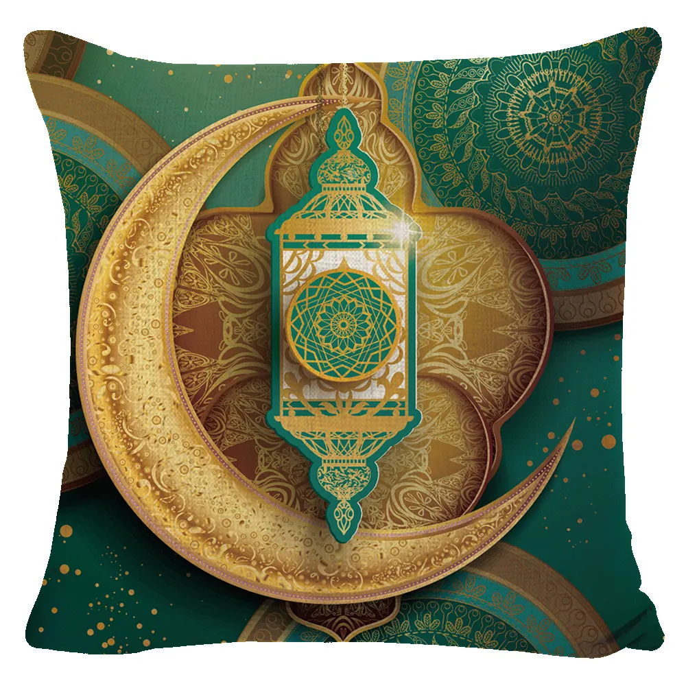 Исламский дизайн Наволочка для подушки Золотая Луна Коран наволочка для Рамадана и Ид аль-Адха принадлежности для домашнего декора отеля