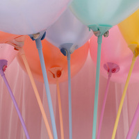 Uschool Tige de ballon en plastique épaissi de 32 à 40 cm, imprimée en sérigraphie, pour adolescents, mariages et fêtes d'anniversaire