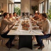 Table à manger extensible en céramique importée avec plateau en verre, 8-10 places, moderne, stable, facile à nettoyer, meubles de salle à manger pour la maison et les restaurants