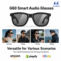 Lunettes Audio Intelligentes Électrochromiques G60 – Musique, Appels, Verres Polarisés, Teinte à Trois Niveaux, Chargement Magnétique