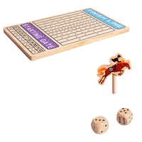 Juguetes de Ajedrez de Madera de Moda, Juego de Mesa de Carreras de Caballos, Juguetes Educativos Montessori para Niños, Pensamiento Lógico