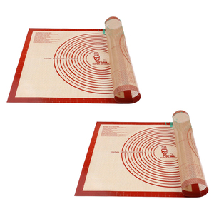 Wholesale Non-slip Oven Liner Dough <b>Rolling</b> <b>Mat</b> Fondant Pie Crust Pastry Silicone Baking with Measurements - Product Image 6