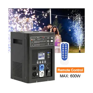 600 Wát DMX và điều khiển từ xa điện lạnh tia lửa máy cho đám cưới chiếu sáng sân khấu