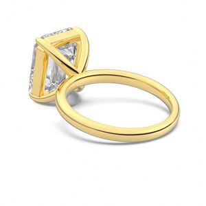 Anillo de Compromiso y Promesa Nupcial de Plata 925 con Diseño Exclusivo de Alta Joyería Dylam, Rectangular de 8ct con Circonita Cúbica 5A - Product Image 5