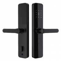 Serrures de porte électroniques intelligentes Tuya Wi-Fi en acier inoxydable avec déverrouillage par mot de passe et fonctions de sécurité Cloud pour maison/bureau