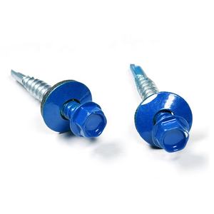 Vis autotaraudeuses hexagonales galvanisées pour <span class=keywords><strong>toiture</strong></span> avec rondelle - Product Image 3