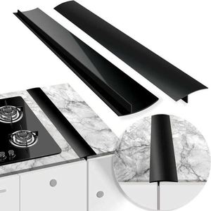 Silicone Stove <b>Gap</b> Sealer, Non-slip Design, Oil & Stain Proof Kitchen Counter <b>Gap</b> Strip Between Stove and Countertop - Product Image 1