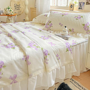 Neue coole vierteilige Bettwäsche Set Fresh Lace Floral Korean <span class=keywords><strong>Bed</strong></span> Röcke Bezüge - Product Image 2