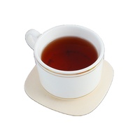 Sous-verres en bois personnalisés avec logo pour la décoration des tasses, pour les maisons et les restaurants