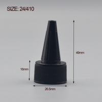 24/410 bouchon compte-gouttes en plastique à longue buse 18mm 20mm 24mm 28mm bouchon presseur bouchon de bouteille de ketchup colle bec couvercle de bouteille