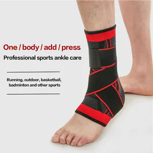 발목 무게 Anklets 압축 스트랩 슬리브 지원 3D 가압 발목 중괄호 보호대 배드민턴 안전 스포츠 상품