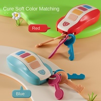 Zhiqu unisexe en plastique télécommande clé jouet pour l'éducation précoce des enfants doux dent colle Puzzle avec fonction musique pour bébé