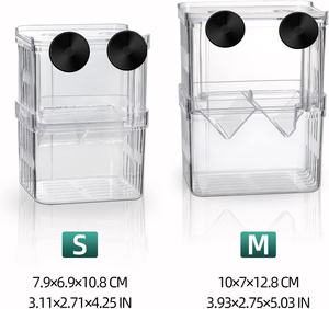 Caja de Cría para Peces de Acuario Boxtech, Acrílico Blanco, Ligero, Divisor Cuadrado de Aislamiento para Peces Bebé y Camarones - Product Image 6