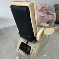 Fauteuil de pédicure électrique de luxe avec bassin en verre, fauteuil de massage inclinable pour salon de beauté, station de spa pour les pieds