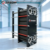 Penukar Panas Plat Gasket ZASOM SS316L Demountable Air-Air Industri PHE untuk Sistem Pemanas Daerah HVAC Bersertifikasi CE 1