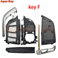 Boîtier de clé de voiture à 3 ou 4 boutons pour BMW Séries 1, 2, 7, X1, X5, X6, X5M, X6M, Classes F, G, F15, F16, G30, G11, X1, F48, F39