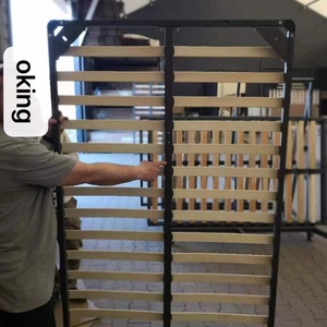 Bed Frame Thickened Iron Row Home Furniture Bedroom Set <b>Foldable</b> Tatami Bed Slat Customization Black Easy Assembly - Product Image 5