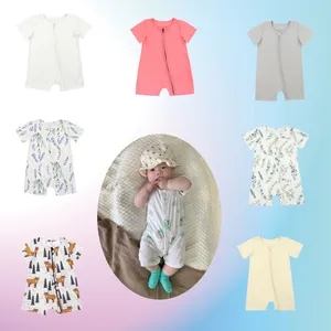 Modieuze Mexicaanse regenboog stripese ontwerp met korte mouw kids outfits goedkope baby meisje kleding sets baby romper