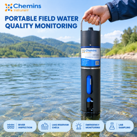 Capteur portable multiparamètres de qualité de l'eau pour la surveillance sur site : DO, pH, EC, ORP, Turbidité, Température, RS485, IP68, Batterie