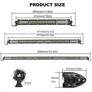 LELANPU Kit <span class=keywords><strong>de</strong></span> feux antibrouillard pour voiture, barre lumineuse pour camion, haut-parleur, fouet lumineux, rampes <span class=keywords><strong>de</strong></span> feux <span class=keywords><strong>de</strong></span> route, projecteurs auxiliaires extérieurs, barre lumineuse LED <span class=keywords><strong>de</strong></span> travail - Product Image 6