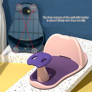 Bebek banyosu bebek karikatür net koltuk kaymaz ped yenidoğan banyo küvet banyo yatağı