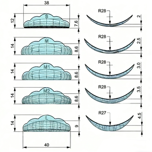 Stock direct usine - 5 paires de coussinets auto-adhésifs en silicone effet gelée pour extensions de cils, coussinets de rehaussement de cils à la kératine - Product Image 2