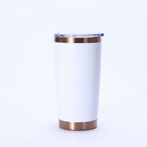 Gobelet isotherme en acier inoxydable de 20 oz, plaqué or cuivre, gravure laser, finition thermolaquée - Retour à l'école, maintien thermique 12-24h - Product Image 2