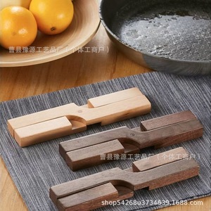 Sous-plat pliable en bois massif en forme de X pour la cuisine, design moderne, origine Shandong - Product Image 2