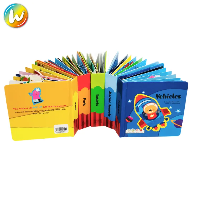 Libro emergente 3D educativo, proveedor de libros en inglés, libro emergente para niños