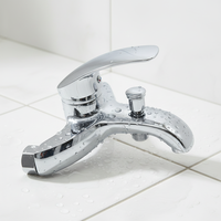 Contemporain moderne en céramique robinet de pluie mural eau chaude froide mitigeur ensemble salle de bain douche bain raccords sans contact