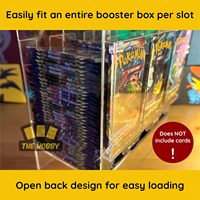 Distributeur d'acrylique Booster à 3 fentes compatible avec les Pokemon et autres TCG | S'adapte facilement à toute la boîte Booster
