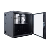 Conception d'usine 12u type de mur armoire réseau anti-poussière rack de serveur en métal extérieur pour station de télévision d'ordinateur