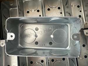 2x กล่องเหล็กชุบสังกะสี4ช่อง1-1/2 "กล่องเต้าเสียบแบบติดผนังลึก58351-1/2" - Product Image 5