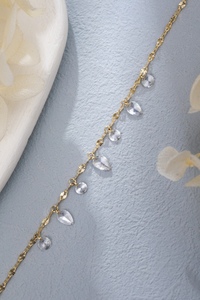 Cadenas de Oro de 14K Elegantes y a la Moda al por Mayor con Eslabones Ajustables y Dijes con Diamantes Cultivados en Laboratorio para Mujer - Product Image 4