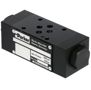 วาล์วควบคุมการไหลแบบสองทาง Parker SFM3DDKN รุ่น Sandwich Plate พร้อมวาล์วตรวจสอบการไหลแบบสองทาง ของแท้จากโรงงาน - Product Image 2