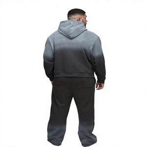 Chándal Deportivo Ligero y Transpirable con Capucha para Hombre, Manga Larga, Talla Grande, Ropa Casual, 100% Algodón, Corte Regular, Otoño - Product Image 2