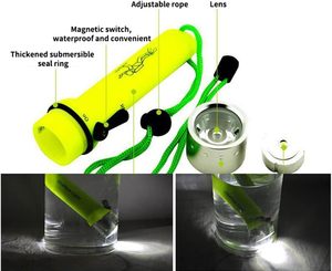 Scuba Diving đèn pin <span class=keywords><strong>180</strong></span> Lumens LED Dive ánh sáng IP68 không thấm nước dưới nước <span class=keywords><strong>Torch</strong></span> cho Scuba Diving đêm lặn - Product Image 6