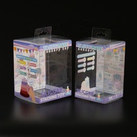 Boîtes d'emballage transparentes personnalisées pour briques jouets, emballage cadeau avec fenêtre en plastique transparent