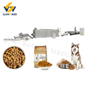Extrudeuse d'aliments pour chiens et chats à double vis Fabricant de machines de type humide Usine de ligne d'équipement d'extrusion d'aliments pour animaux domestiques - Product Image 1